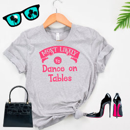 Camiseta Grupo Divertido de Despedida de Soltera Mesas de B