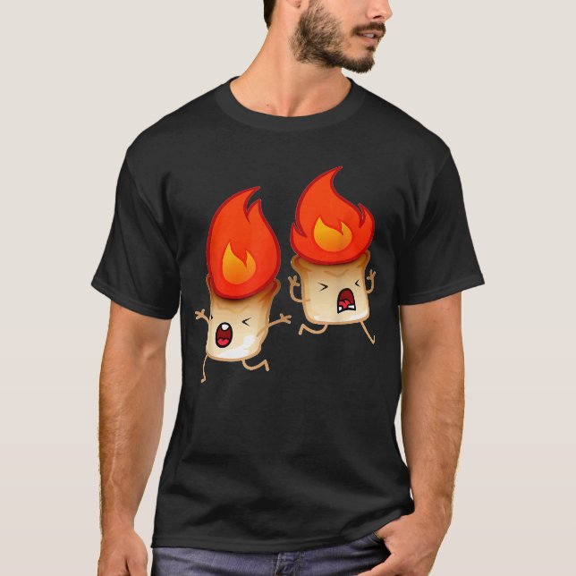Camiseta Grupo divertido Hug Smores Marshmallow Campfire Ca (Anverso)