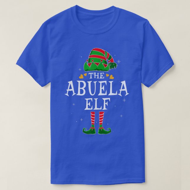 Camiseta Grupo Elf de Abuela que coincide con Navidades fam (Diseño del anverso)