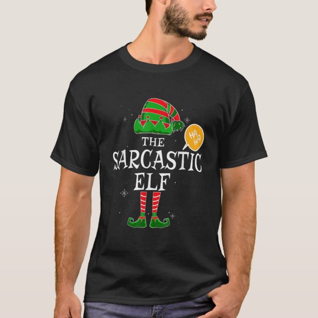 Camiseta Grupo Elf sarcástico de Navidades familiares que c (Anverso)