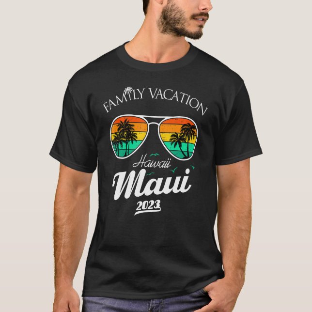 Camiseta Grupo familiar Aloha Maui Vacaciones en Hawaii Haw (Anverso)