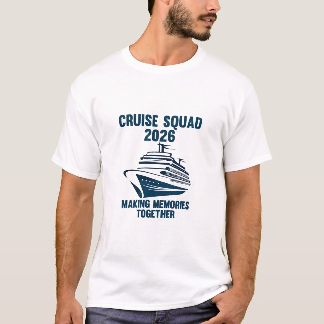 Camiseta Grupo Familiar Cruise Squad 2026 (Anverso)