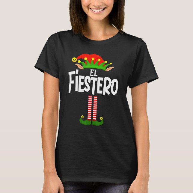 Camiseta Grupo Familiar De Elf De Soy El Fiestero Que Coinc (Anverso)