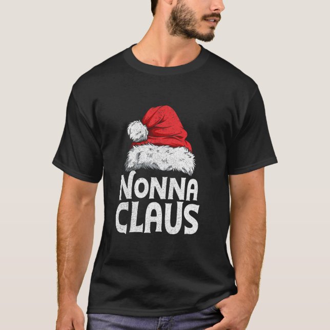 Camiseta Grupo familiar de Navidades Nonna Claus que coinci (Anverso)