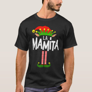 Camiseta Grupo Familiar De Soy La Mamita Elf En Español