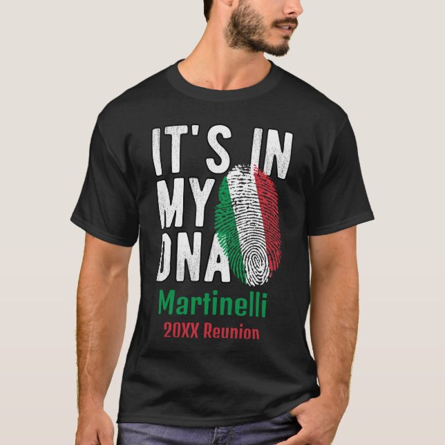 Camiseta Grupo familiar italiano personalizado (Anverso)