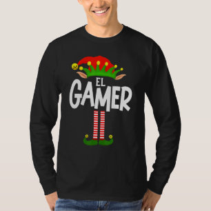 Camiseta Grupo Familiar Soy El Gamer Elf Que Coincide En Es