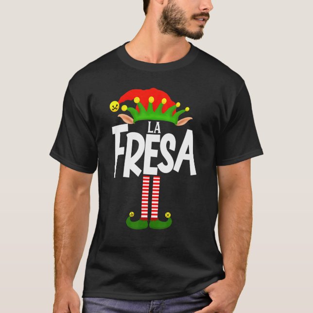 Camiseta Grupo Familiar Soy La Fresa Elf Coincidiendo En Es (Anverso)