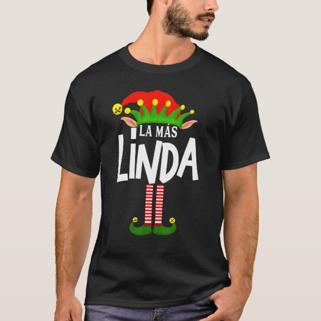 Camiseta Grupo Familiar Soy La Más Linda Elf En España (Anverso)