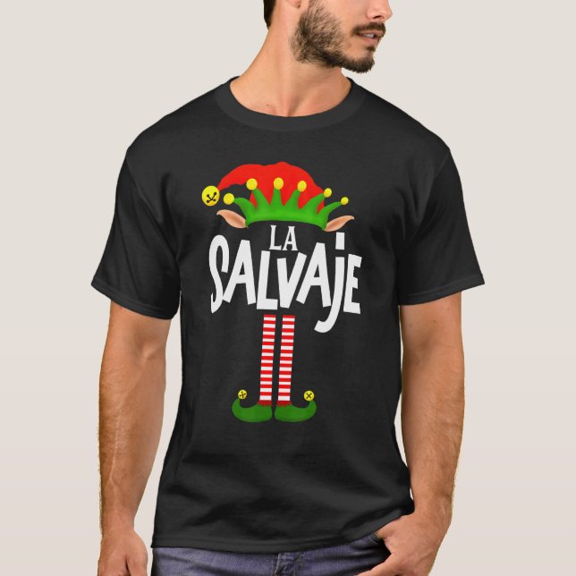 Camiseta Grupo Familiar Soy La Salvaje Elf Que Coincide En  (Anverso)