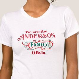 Camiseta Grupo familiar temático de navidades personalizado