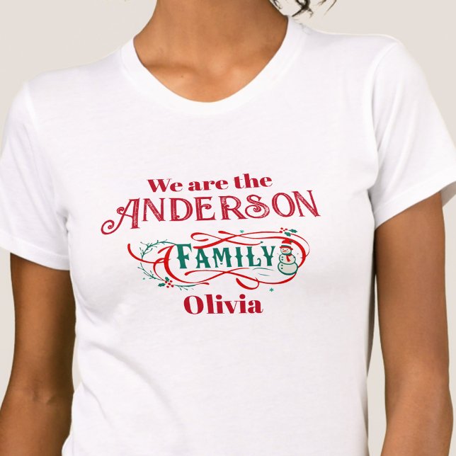 Camiseta Grupo familiar temático de navidades personalizado (Subido por el creador)