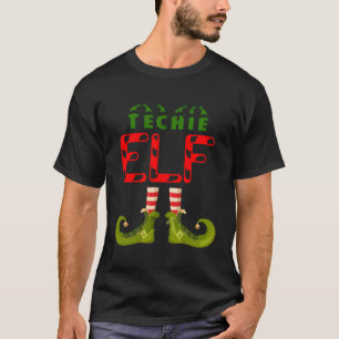 Camiseta Grupo Funny de Techie Elf que coincide con pijamas
