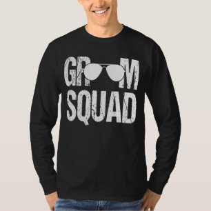 Camiseta Grupo Groomsman Partido Bachelor Groom Squa