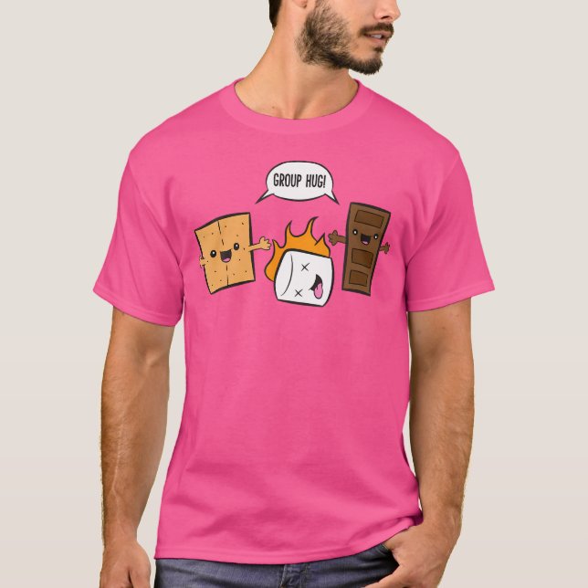 Camiseta Grupo Hug Camping Campfire Chocolate Marshmallow S (Anverso)