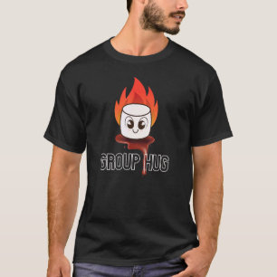 Camiseta Grupo Hug Camping Campfire Chocolate Marshmallow S