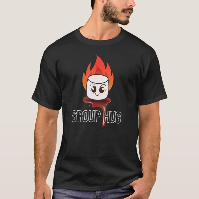 Camiseta Grupo Hug Camping Campfire Chocolate Marshmallow S (Anverso)