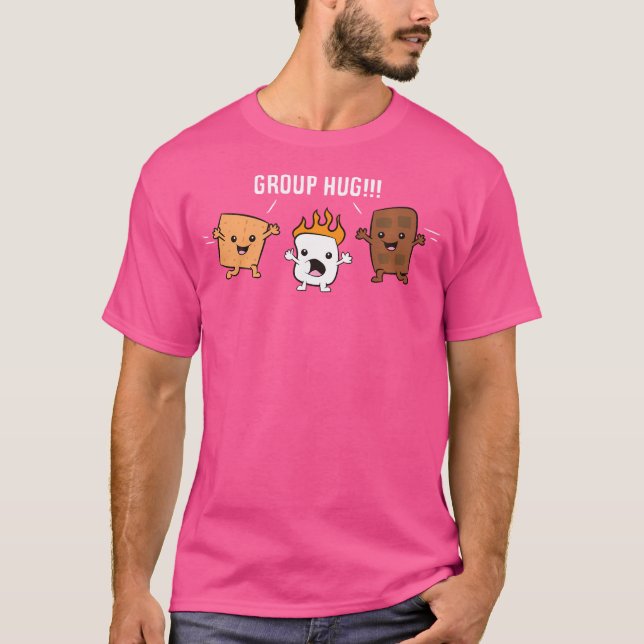 Camiseta Grupo Hug Camping Campfire Chocolate Marshmallow S (Anverso)