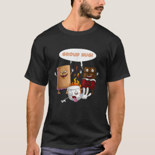 Camiseta Grupo Hug S Mores Marshmallow Cute Camping Funny