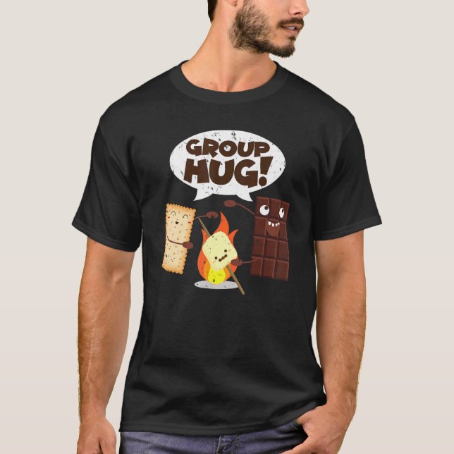 Camiseta Grupo Hug Smores Chocolate Marshmallow (Anverso)