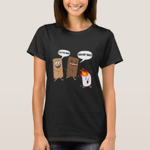 Camiseta Grupo Hug Smores Chocolate Marshmallow Camping 1