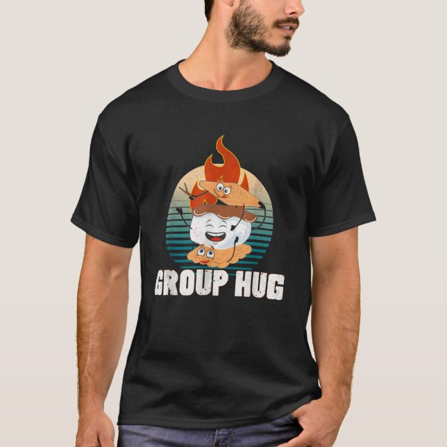 Camiseta Grupo Hug Smores Grupo Hug Camping Grupo Hug (Anverso)