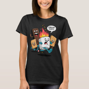 Camiseta Grupo Hug Smores Marshmallow Chocolate Boys Funny