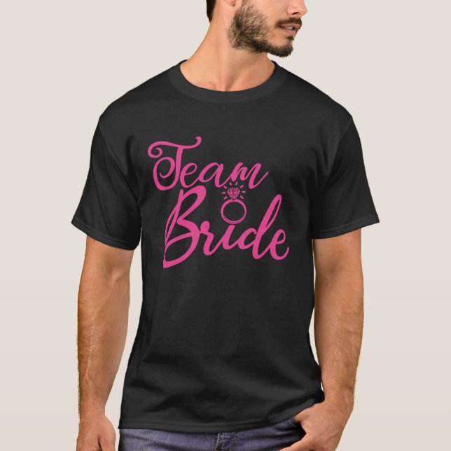 Camiseta Grupo M de Boda rosa del partido de la soltera Tea (Anverso)