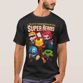 Camiseta Grupo Marvel Disparo I Enseñar Superhéroe de jardí