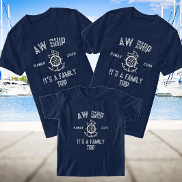 Camiseta Grupo Nautical Matching 2025 de crucero familiar