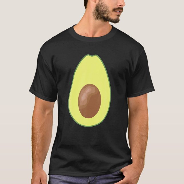 Camiseta Grupo Pareja de Comida de aguacate Halloween (Anverso)