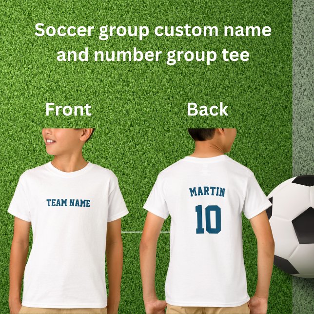 Camiseta grupo personalizado de nombres de equipo de Blue S (Subido por el creador)