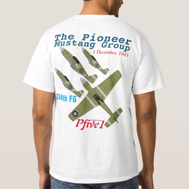 Camiseta Grupo pionero del mustango Pfive1 (Reverso)