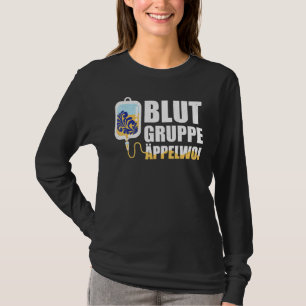 Camiseta Grupo sanguíneo Äppelwoi Frankfurt Hessen