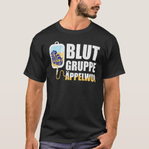 Camiseta Grupo sanguíneo Äppelwoi Frankfurt Hessen
