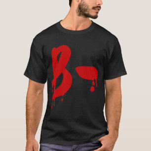 Camiseta Grupo sanguíneo B - Hospital negativo de #Horror