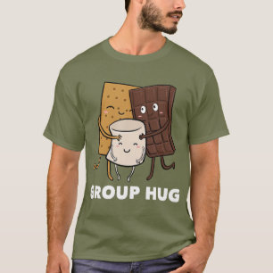 Camiseta Grupo Smores Hug Marshmallow Chocolate