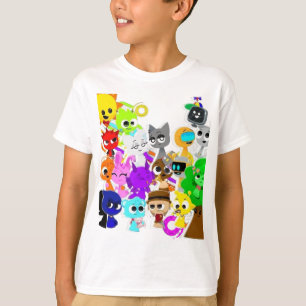 Camiseta ¡Grupo Sprunki!   Simon Oren Funbot Pinki Wenda 