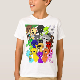 Camiseta ¡Grupo Sprunki!   Simon Oren Funbot Pinki Wenda Je