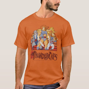 Camiseta Grupo Thundercats Amigo Atardecer Retro