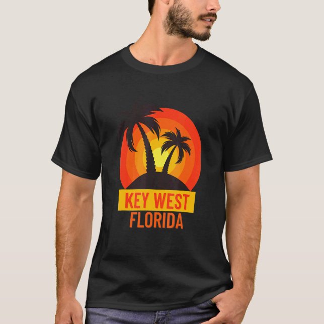 Camiseta Grupo Tropical Key West Florida Vacation Beach 1 (Anverso)