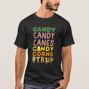 Camiseta Grupos de navidades Candy Candy Canes Syrup