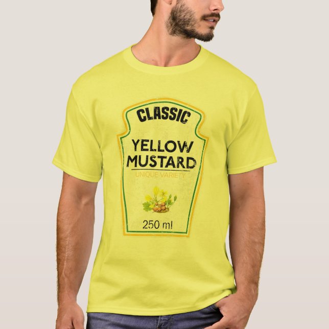 Camiseta Grupos De Parejas Con Ropa De Mostaza Amarilla (Anverso)