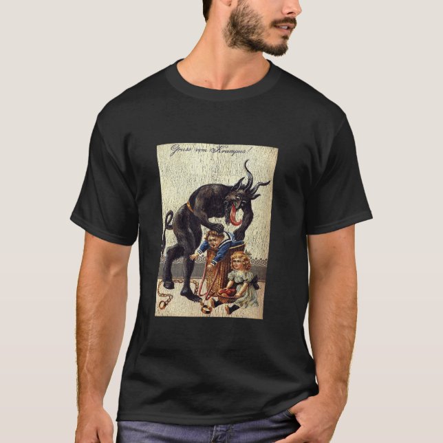 Camiseta Gruss Vom Krampus Horror Navidades de arte Mal esp (Anverso)