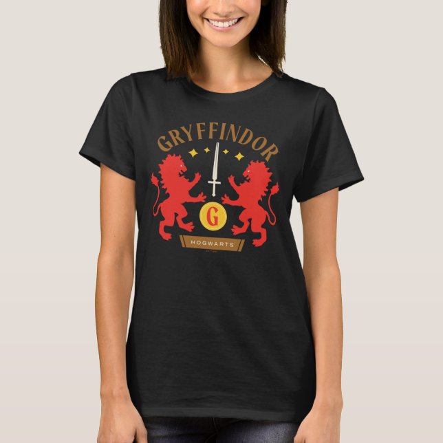 Camiseta GRYFFINDOR™ Casa Espada Doble León Gráfico (Anverso)
