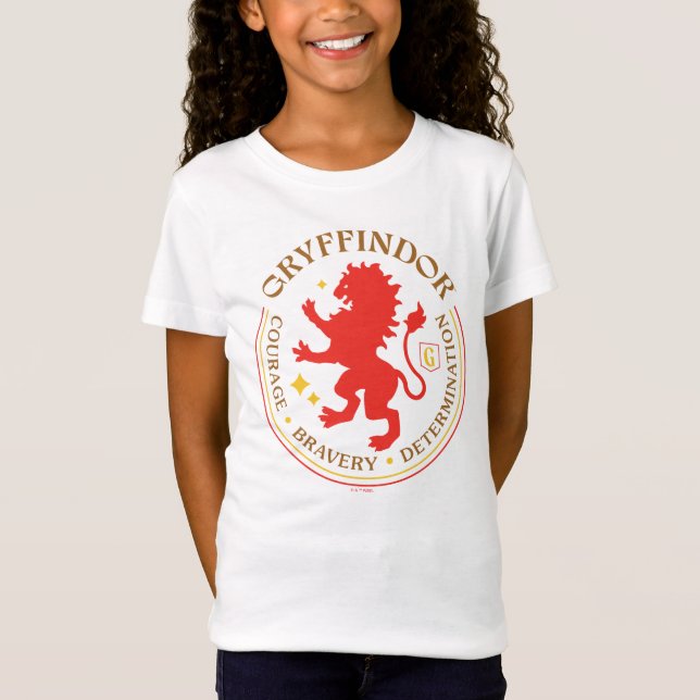 Camiseta GRYFFINDOR™ Red Lion House Pride Badge (Anverso)