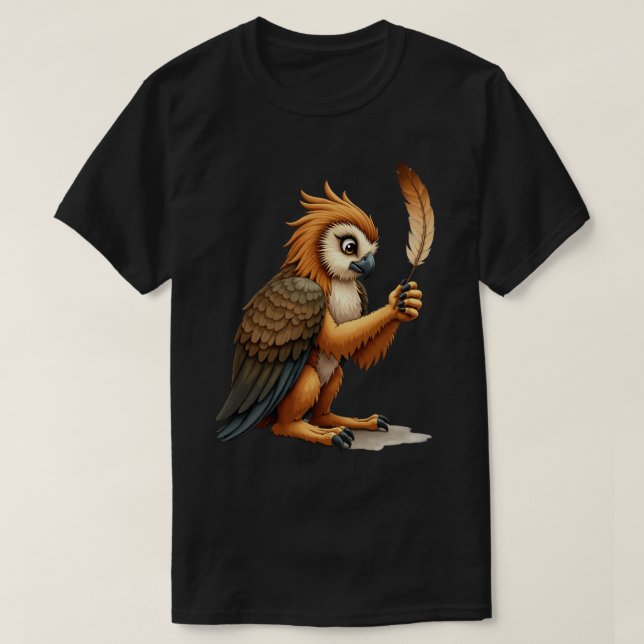 Camiseta Gryphon acicalándose (Diseño del anverso)