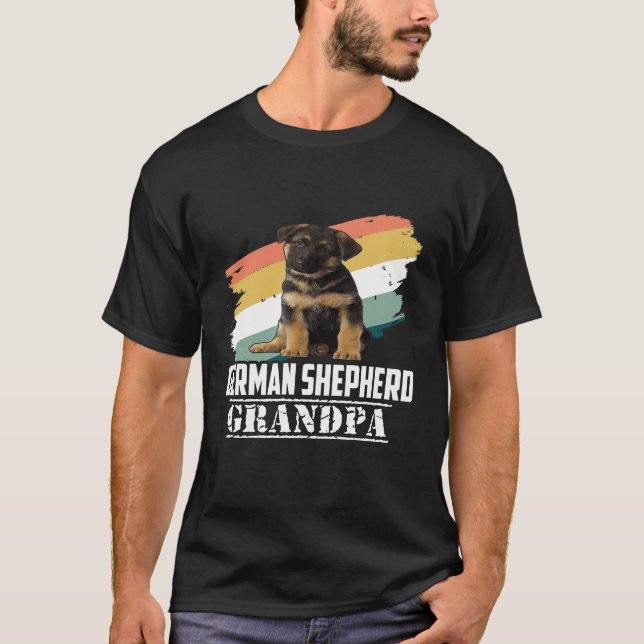 Camiseta GSD010 - Abuelo pastor alemán (Anverso)