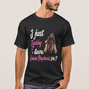 Camiseta GSD052 - Me encanta el pastor alemán OK