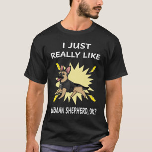 Camiseta GSD052 - Realmente Me Gusta El Pastor Alemán Bien